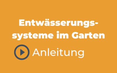 Entwässerungssystem Garten